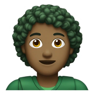 A rookie with forest-green clothes sticker