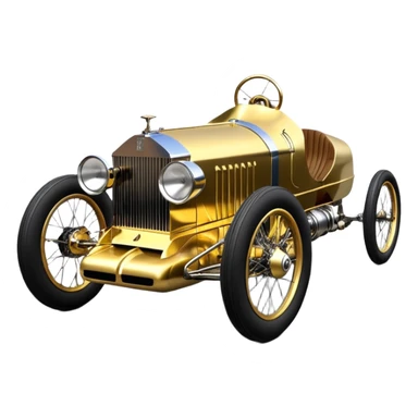  1955 Rolls Royce lowered powerful C-3PO racing cyclekart with advanced rugged independent suspension, power steering and disc brakes  sticker