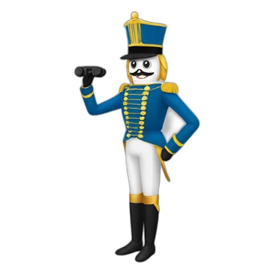 nutcracker in vr headset full body sticker