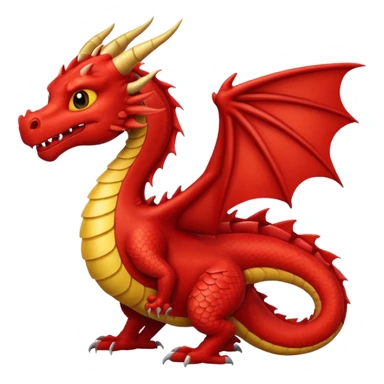 red dragon sticker