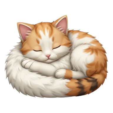 kitten sleeping sticker