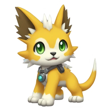 cute cool edgy Digimon-Fakemon-animal full body sticker