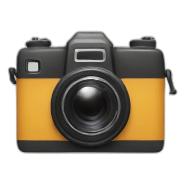 very simple shape of film camera sticker