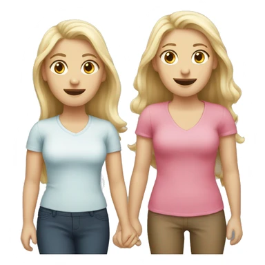 2 white girls is talking sticker