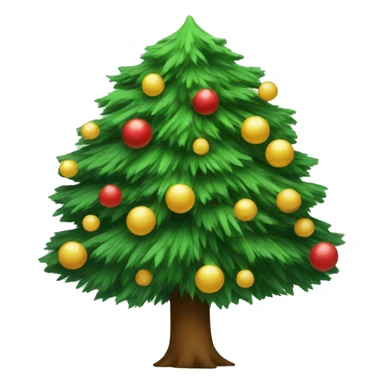 New year tree sticker