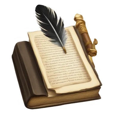 Quill and ink Bible sticker