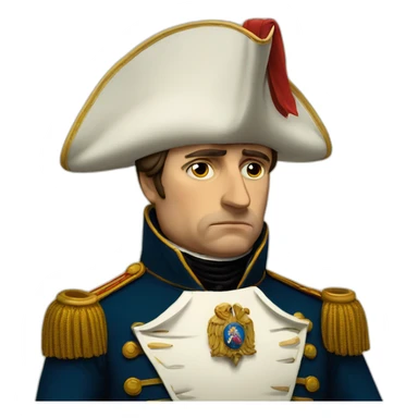 Sad Napoleon sticker