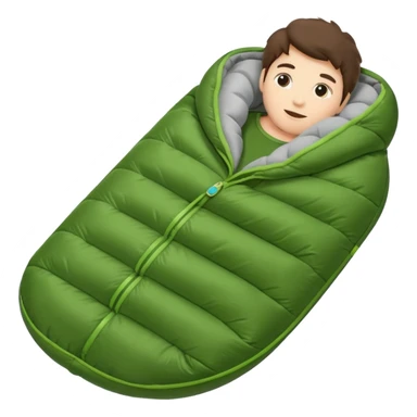 Camp Essentials, sleeping bag,negative:character. sticker
