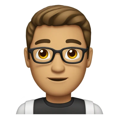 Hombre con coleta sticker