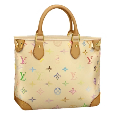 beige louis vuitton tote sticker