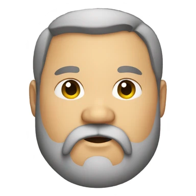 Fat man with beard sticker