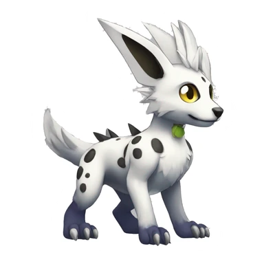 cute cool edgy Digimon-Fakemon-animal with markings full body sticker