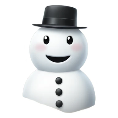 Snowman at the beach sticker