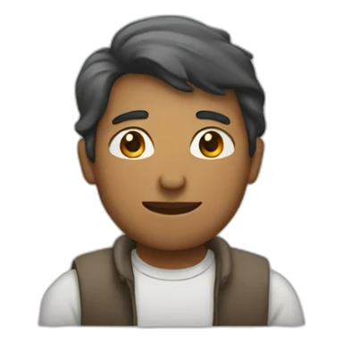 A man with folded hands sticker