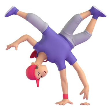 breakdancer doing a freeze sticker