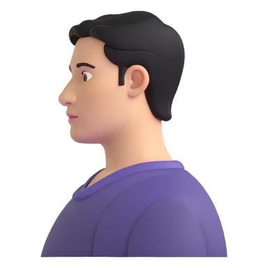 shoulder shot portrait of a person sticker