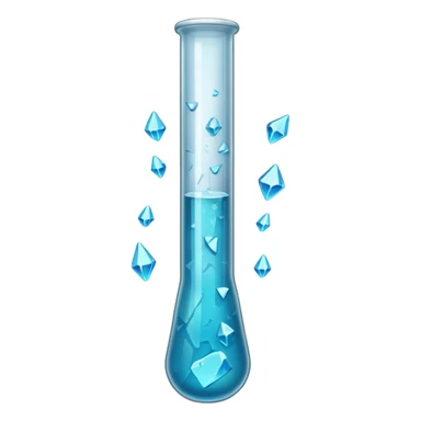 cracks on the  Test Tube sticker