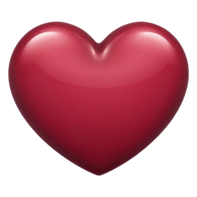 Corazón de color vinotinto sticker