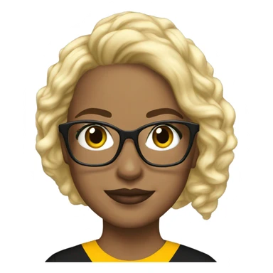 Steelers nfl girl blonde glasses sticker