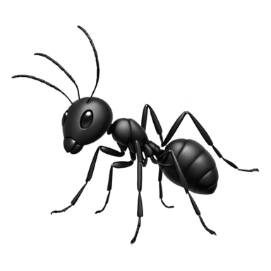 an ant that is jumping over stones sticker