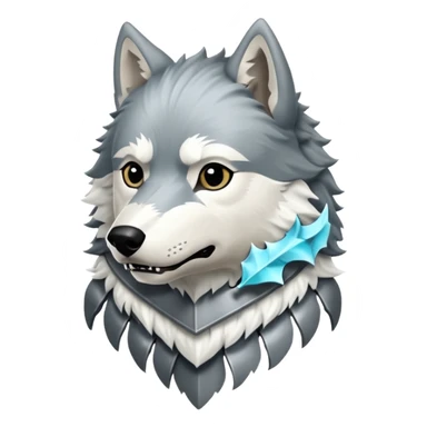 House stark banner wolf emojis sticker