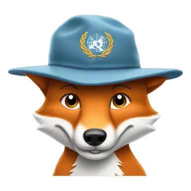 Furry renard casquette cli d’œil  sticker