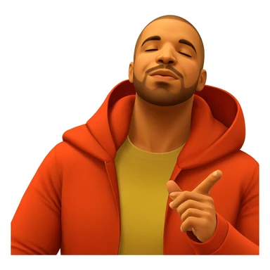 calm male with closed eyes sticker