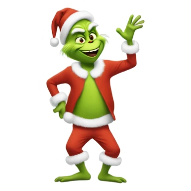 Grinch dancing sticker