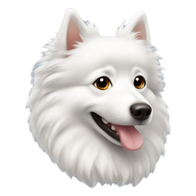 White spitz sticker