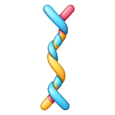 simple emoji of a chromosome sticker