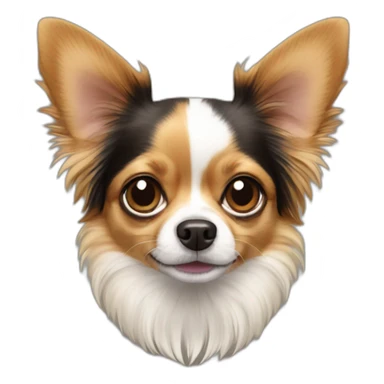 papillon chihuahua dog sticker