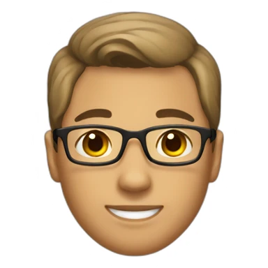 tan boy who is a teacher with a bun with dark hair sticker