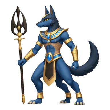 Lucario-Anubis full body sticker