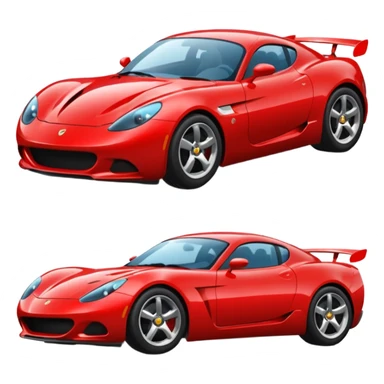 red sport car sticker