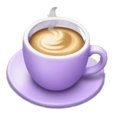 Pastel purple coffee sticker