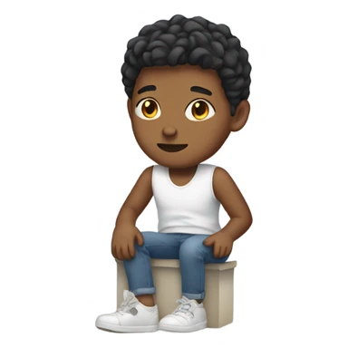 Young adult with broken ankle sticker