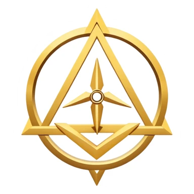 scientology gold and white logo sticker