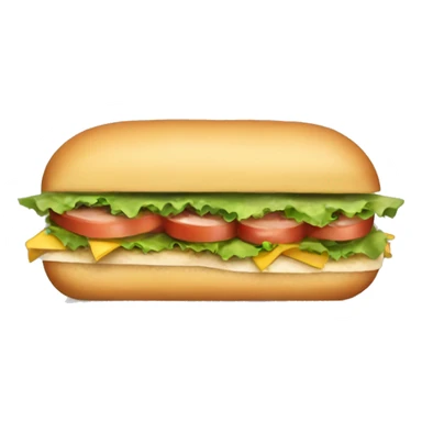 Subway sandwich sticker