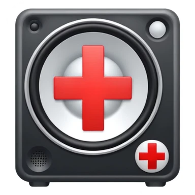 mac os icon audio speaker red cross sticker