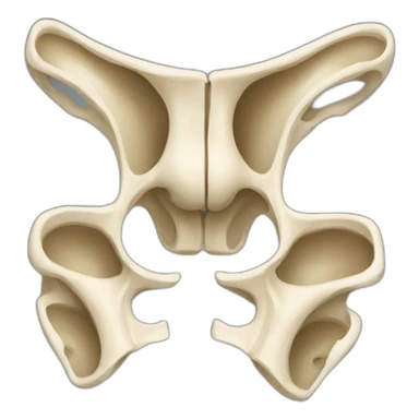 pelvis bones sticker