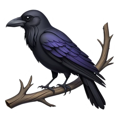 mystical raven sticker