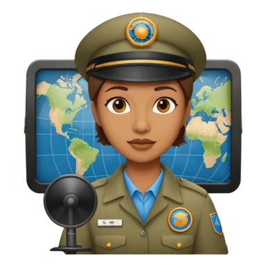 air traffic controller with radar screen sticker