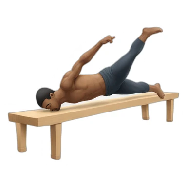 a man doing the skill planche sticker