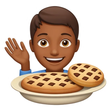 Carita que refleje emoción por algo delicioso sticker