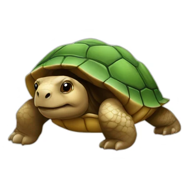 Tortue sur un ours sticker