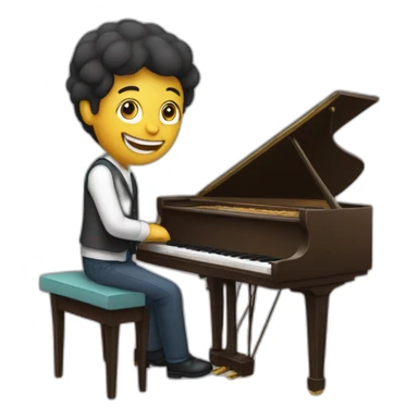 Zemour qui joue du piano sticker