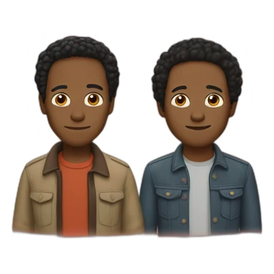 troy and abed sticker