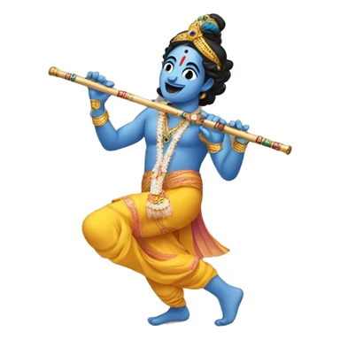  Krishna Flute catching emoji  sticker