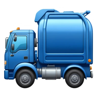 blue garbage truck sticker