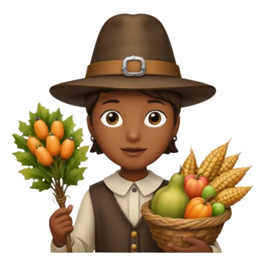 Fall thanksgiving sticker